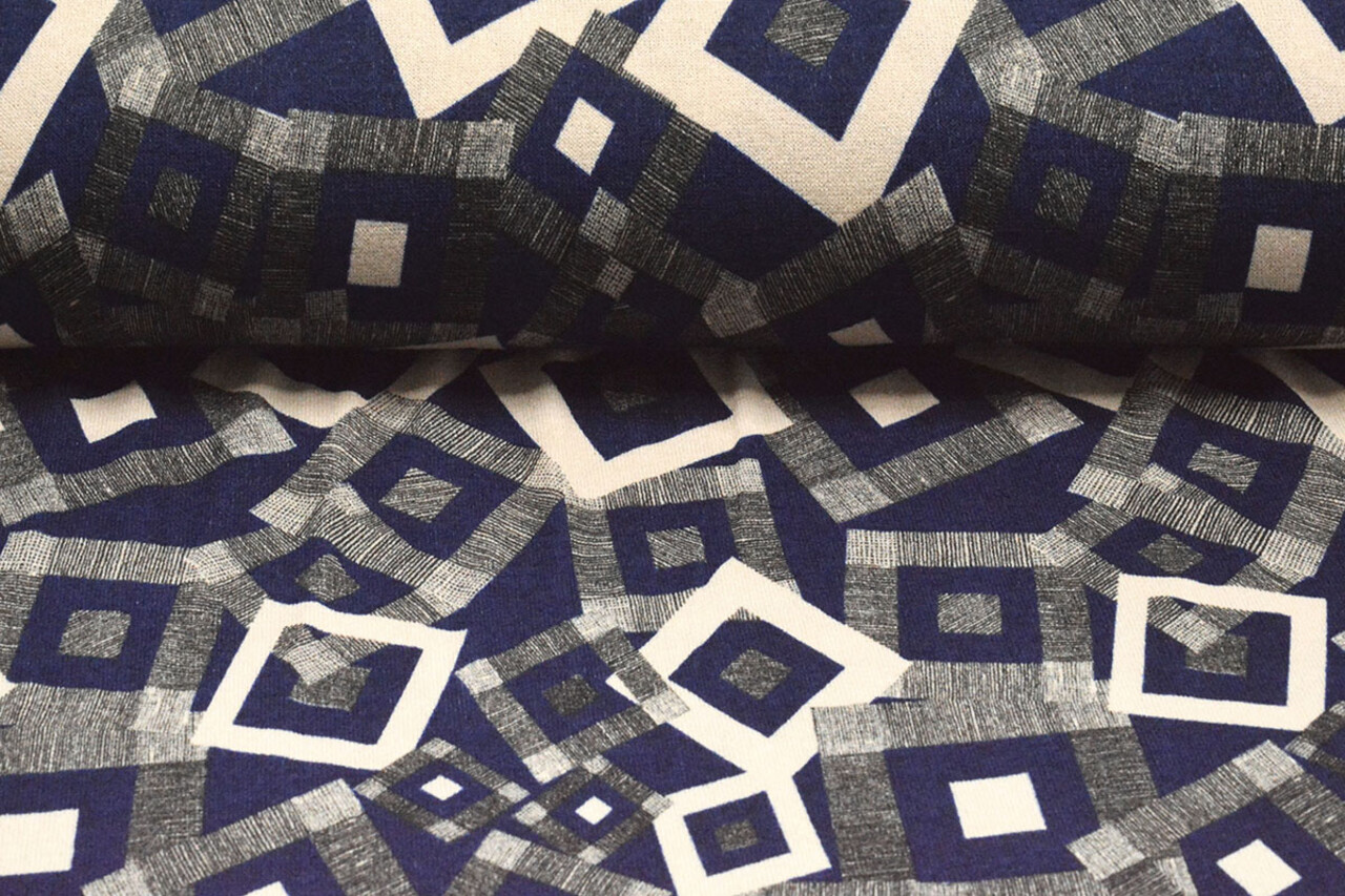 Invernale Jersey Maze Scuro Blu Invernale Jersey Maze Scuro Blu