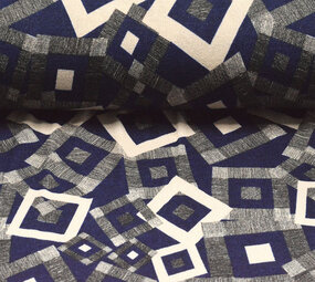 Winter Jersey Maze Dunkelblau