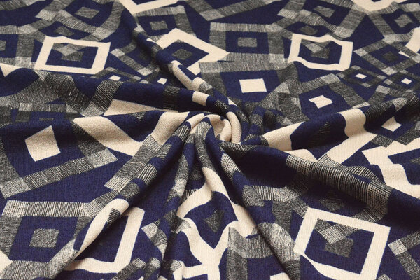 Invernale Jersey Maze Scuro Blu Invernale Jersey Maze Scuro Blu