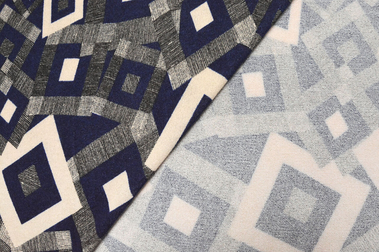 Winter Jersey Maze Bleu Foncé Winter Jersey Maze Bleu Foncé