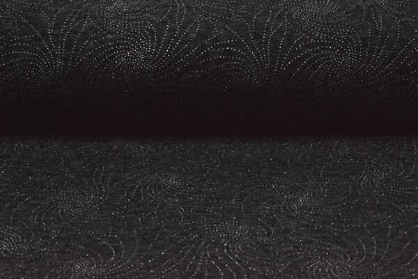 Jersey Silver Drop  Sparkle Anthrazit Melange