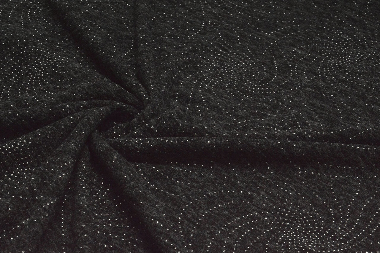 Jersey Silver Drop  Sparkle Anthrazit Melange