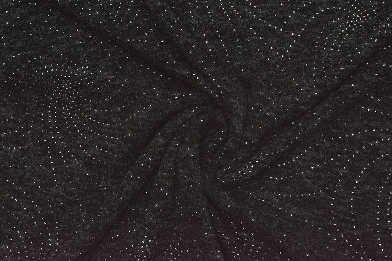 Jersey Silver Drop  Sparkle Anthrazit Melange