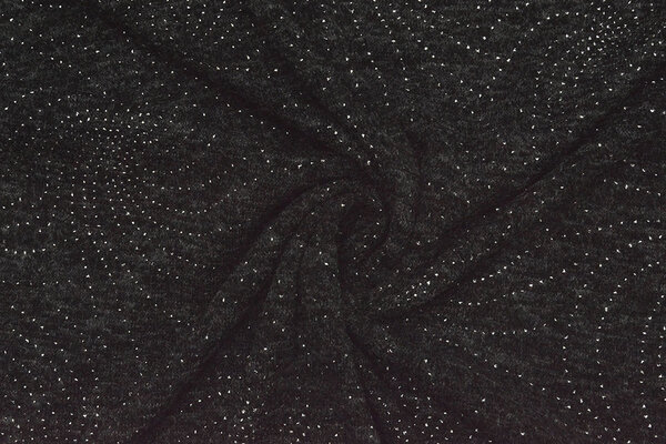 Jersey Silver Drop Sparkle Antraciet Melange