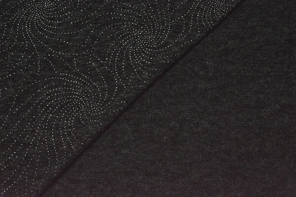 Jersey Argento Drop Sparkle Antracite Mélange Jersey Argento Drop Sparkle Antracite Mélange