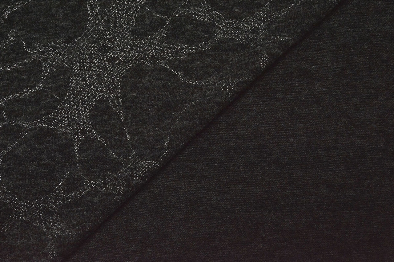 Jersey Argento Drop Twinkle Antracite Mélange Jersey Argento Drop Twinkle Antracite Mélange