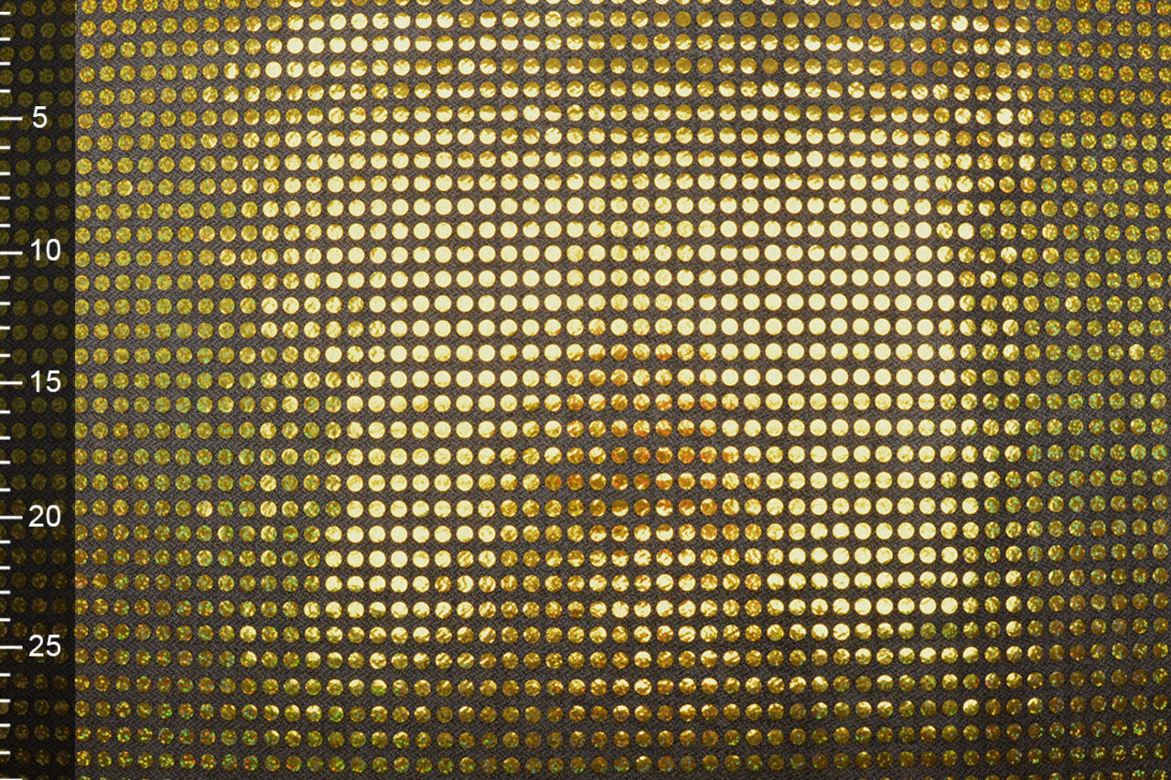 Glitter Sequins on Lurex Black-Dark Gold Glitter Sequins on Lurex Black-Dark Gold