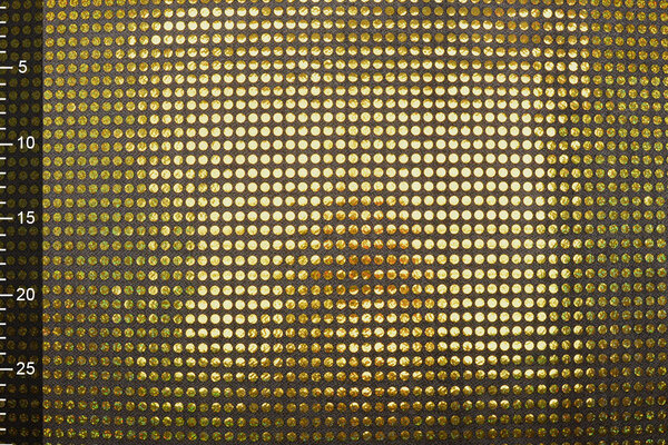 Funkeln Pailletten auf Lurex Schwarz-Dunkelgold