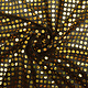 Glitter Sequins on Lurex Black-Dark Gold