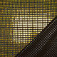 Glitter Sequins on Lurex Black-Dark Gold