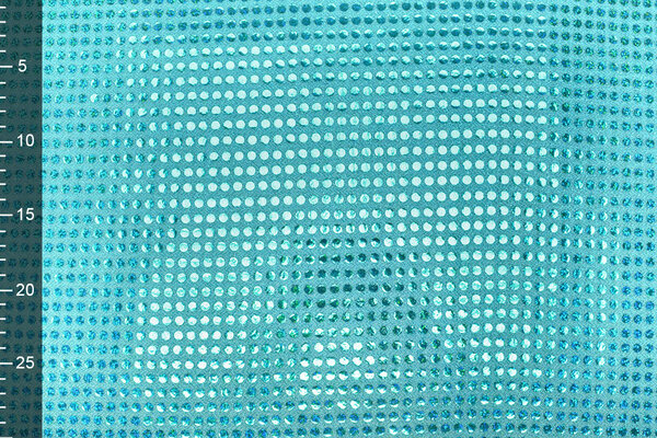 Glitter Sequins on Lurex Light Aqua
