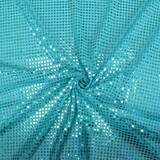 Funkeln Pailletten auf Lurex Hell Aqua