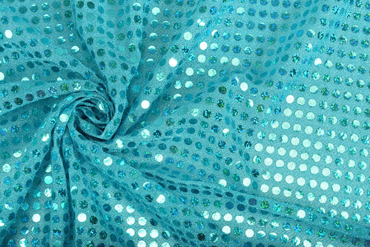 Glinster Pailletten op Lurex Licht Aqua Glinster Pailletten op Lurex Licht Aqua