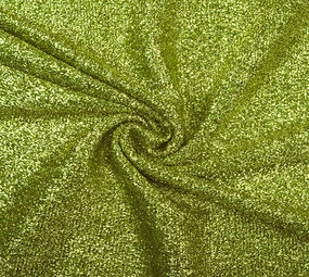 Tricoté Paillettes Métallisé Citron Vert Vert