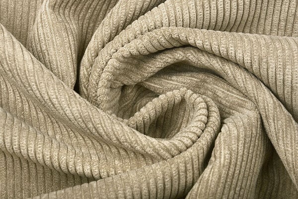 8 W Velours Côtelé Taupe Clair