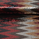 Sequins on Mesh ZigZag Mao Multicolor 1