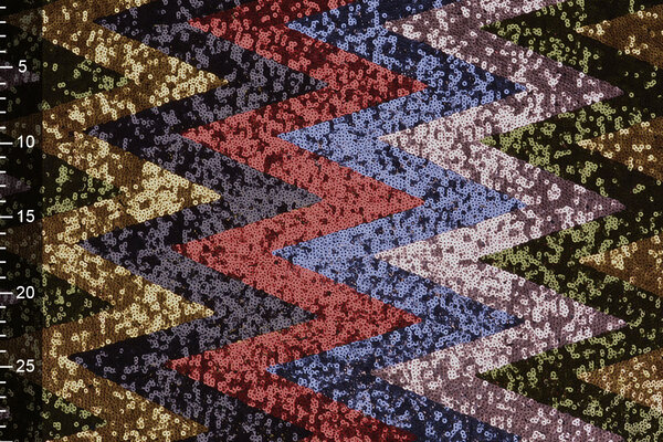Paillettes su Mesh Zigzag Mao Multicolore 2