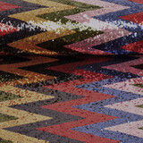 Paillettes sur Résille Zigzag Mao Multicolore 2