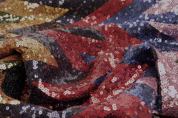 Pailletten op Mesh ZigZag Mao Multicolor 2