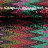 Paillettes sur Résille Zigzag Mao Multicolore 3