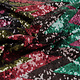 Sequins on Mesh ZigZag Mao Multicolor 3