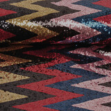 Paillettes sur Résille Zigzag Mao Multicolore 4