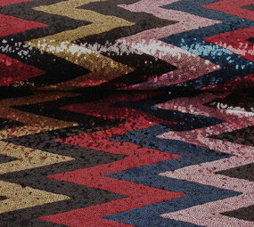 Pailletten auf Netz Zick-Zack Mao Multicolor 4 Pailletten auf Netz Zick-Zack Mao Multicolor 4