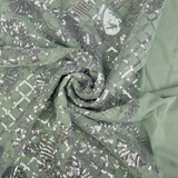 Paillettes su Mesh Amelie Verde Antico Chiaro