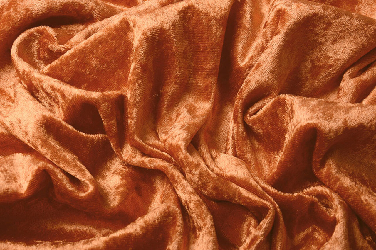 Velours de Panne Orange-Brique Velours de Panne Orange-Brique