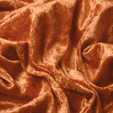 Pannesamt Stoff Orange-Brique