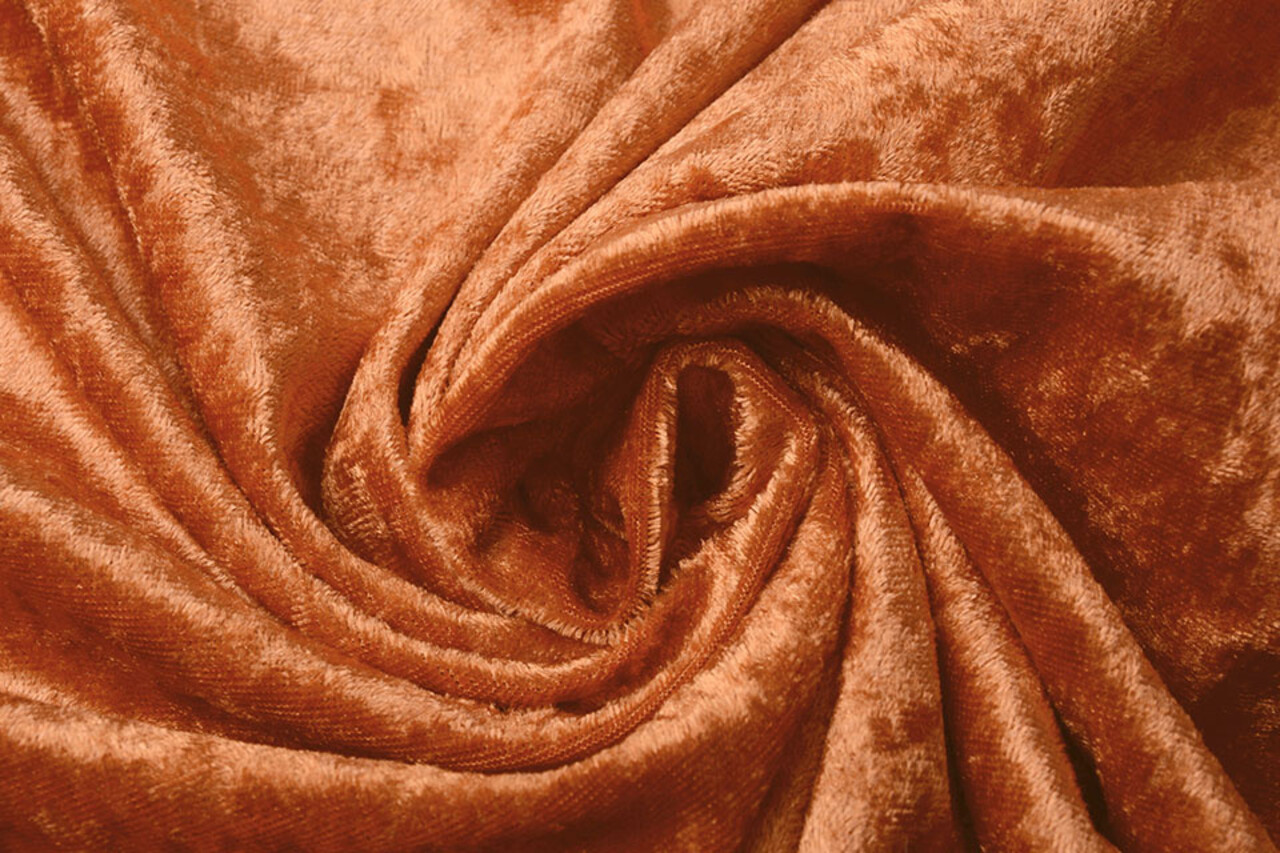 Velours de Panne Orange-Brique Velours de Panne Orange-Brique