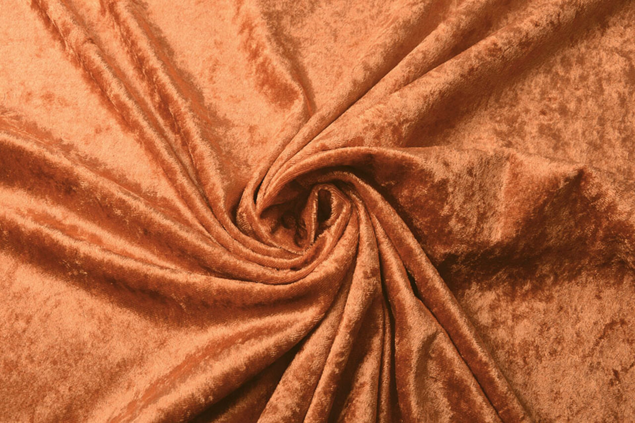 Terciopelo de Panne Naranja-Ladrillo Terciopelo de Panne Naranja-Ladrillo