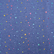 Sweatstoff Alpenfleece Star Drops Foil Blau Melange