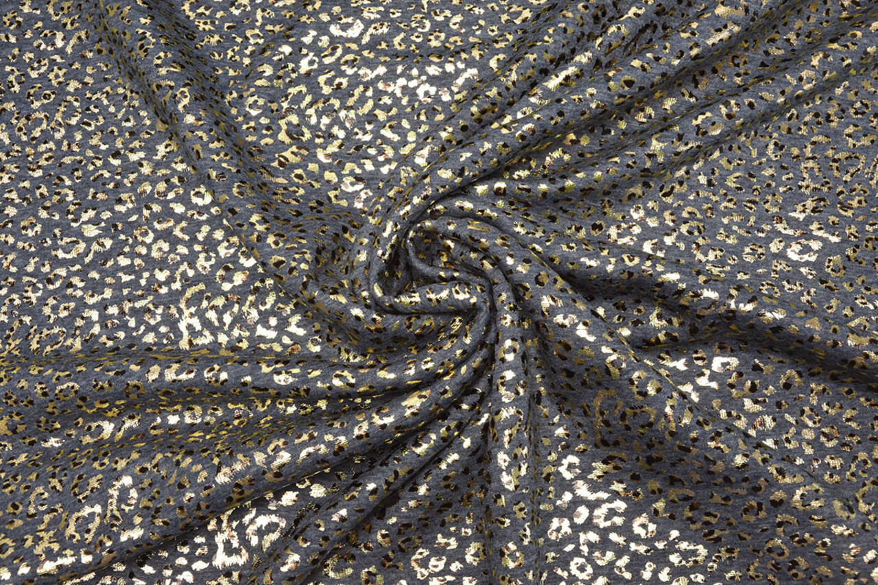 Jogging Alpenfleece Panther Foil Navy Blue Melange Jogging Alpenfleece Panther Foil Navy Blue Melange