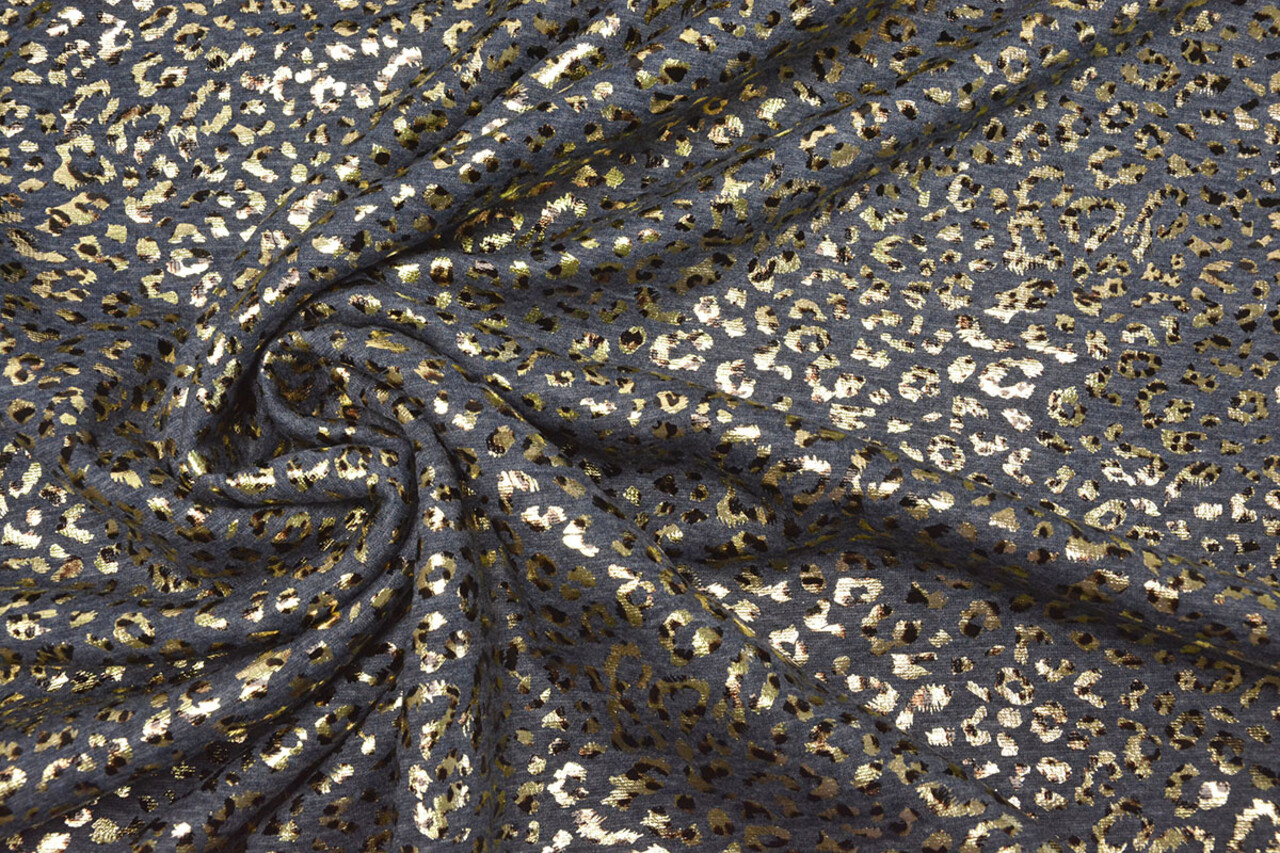 Jogging Alpenfleece Panther Foil Navy Blue Melange Jogging Alpenfleece Panther Foil Navy Blue Melange