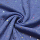 Sweatstoff Alpenfleece Paint Drops Foil Blau Melange