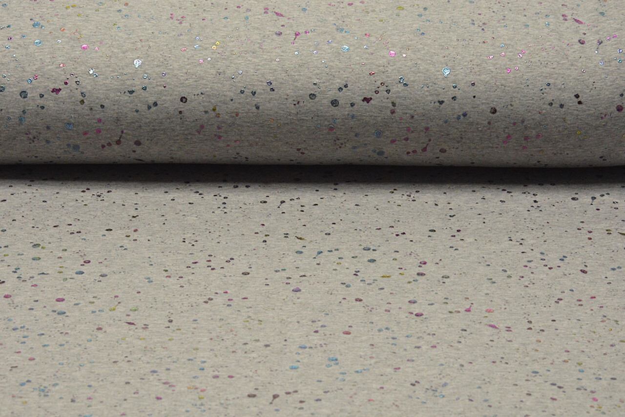Felpa Alpenfleece Paint Gocce Lamina Grigio Mélange Felpa Alpenfleece Paint Gocce Lamina Grigio Mélange