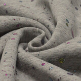 Tejido de Sudadera de Polar Alpino Paint Drops Foil Gris Jaspeado Tejido de Sudadera de Polar Alpino Paint Drops Foil Gris Jaspeado