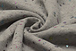 Sweatstoff Alpenfleece Paint Drops Foil Grau Melange