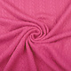 Gebreide Kabel Stof Tricot Fuchsia