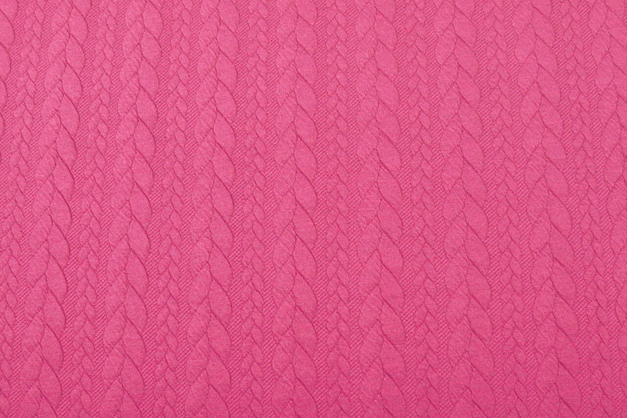A Maglia Treccia Tessuto Maglia Fucsia A Maglia Treccia Tessuto Maglia Fucsia