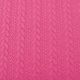 Gebreide Kabel Stof Tricot Fuchsia