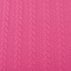 Knitted Cable Fabric Tricot Fuchsia
