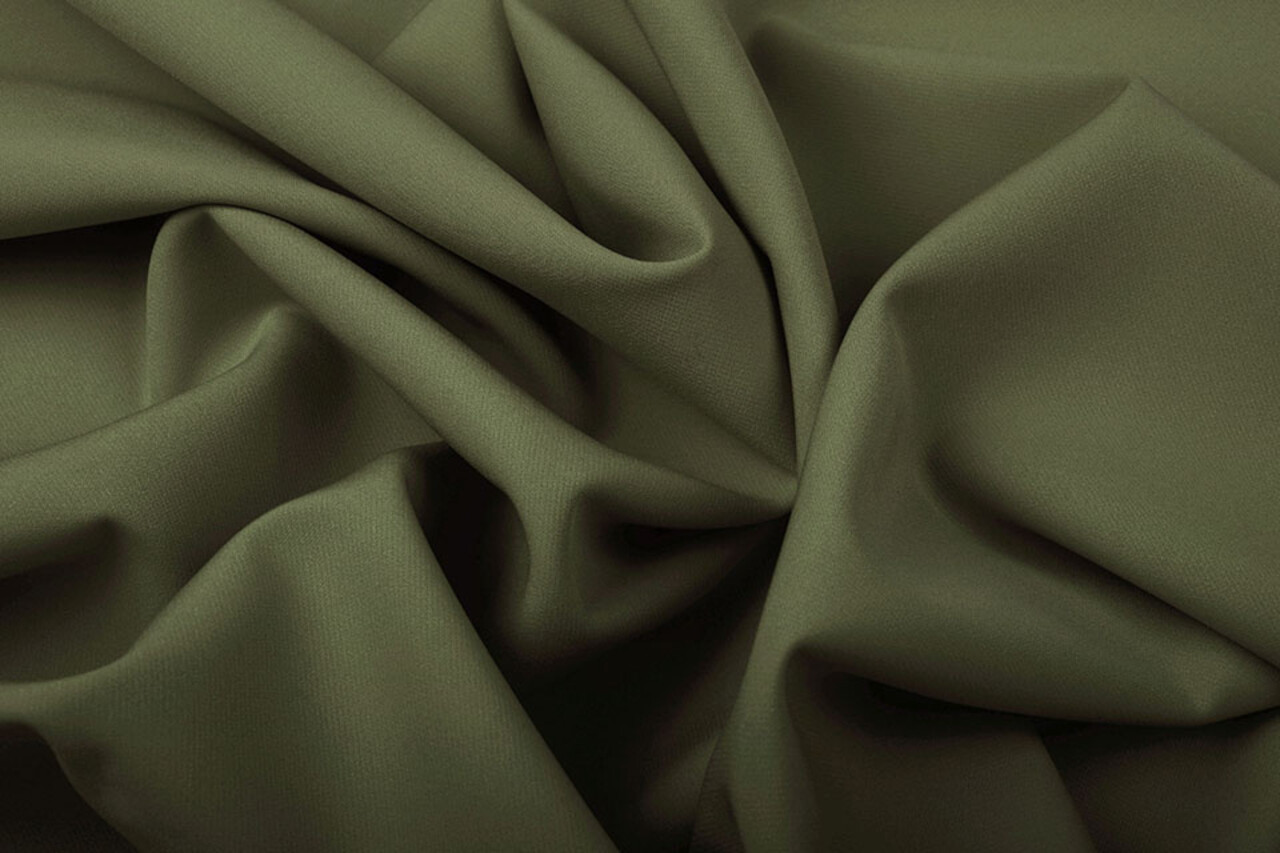 2-Way Crepe Stretch Light Army Green 2-Way Crepe Stretch Light Army Green