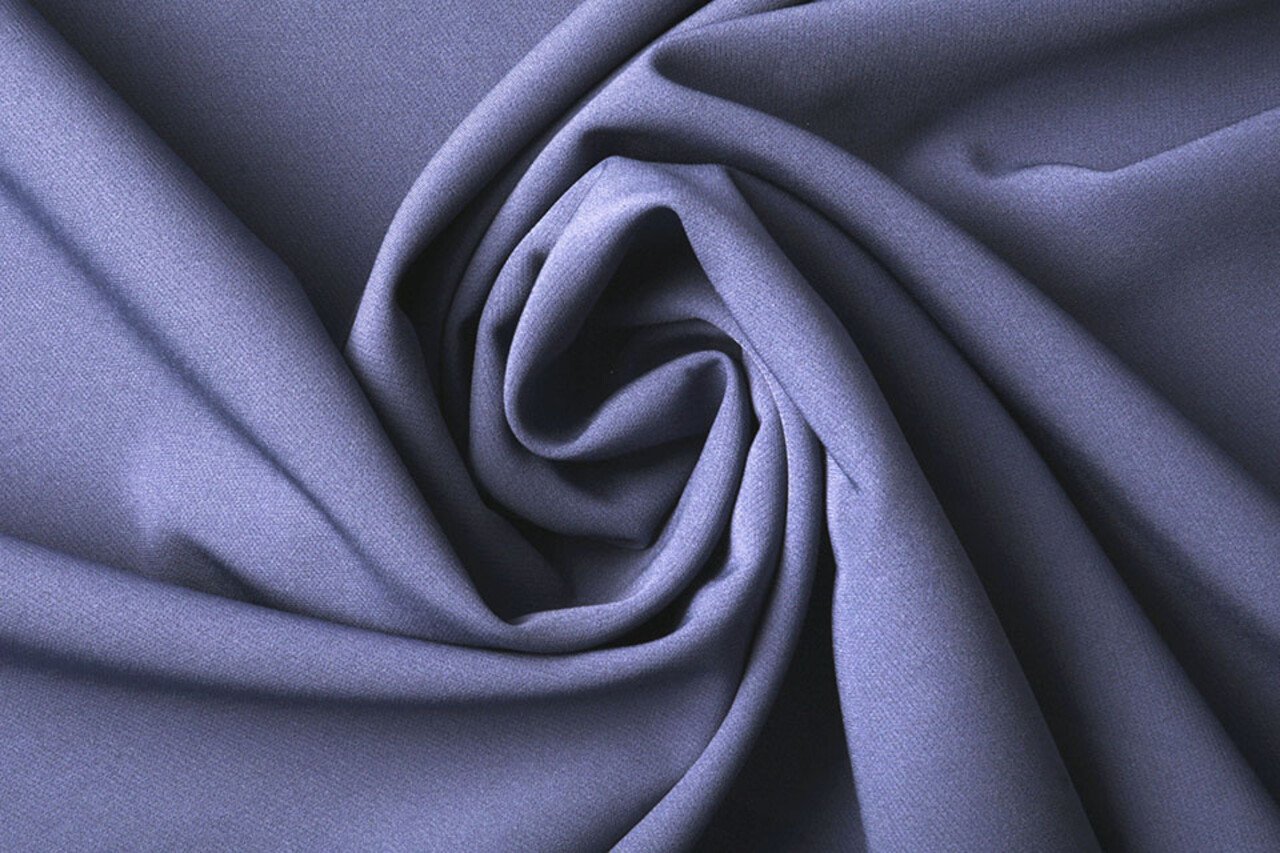 2-Way Crepe Stretch Paars Blauw