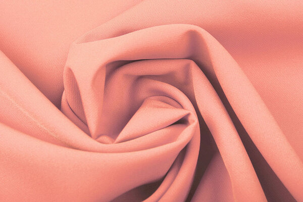 Crêpe Elasticizzato in 2 Direzioni Corallo Rosa