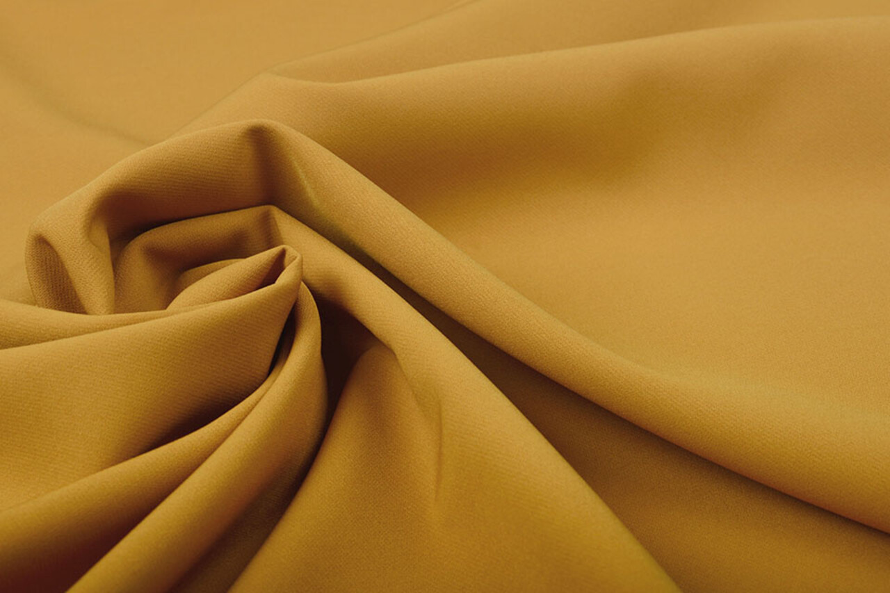 Crepe Stretch Oker Geel