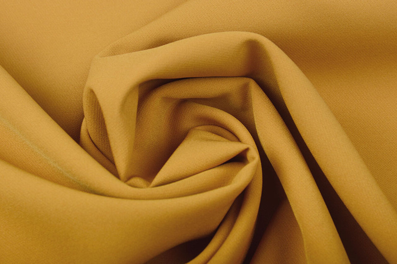 Crepe Stretch Ocher Yellow