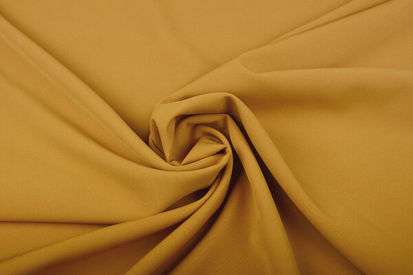 Crepe Stretch Ocher Yellow