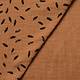 Oeko-Tex®  Double Gauze Fabric Little Feathers Brique